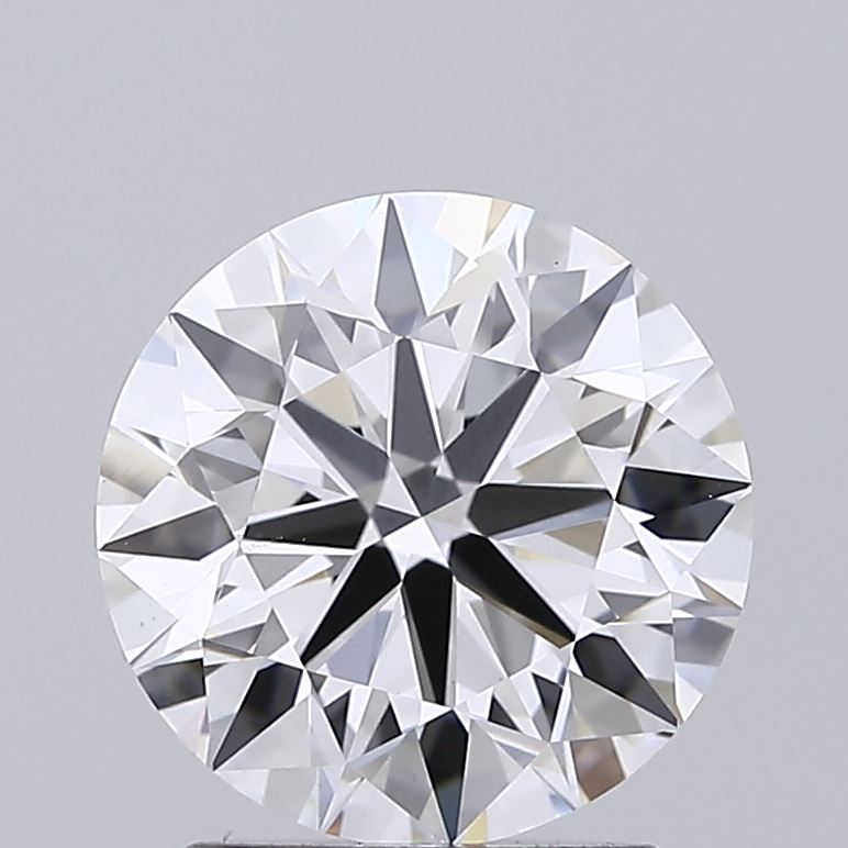 2.07 Carat Round Shaped, Ideal Cut, D Color, VS1 Clarity, IGI Certified Lab Grown Diamond