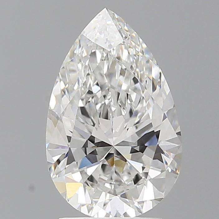 2.59 Carat Pear Shaped, Excellent Cut, E Color, VS1 Clarity, IGI Certified Lab Grown Diamond
