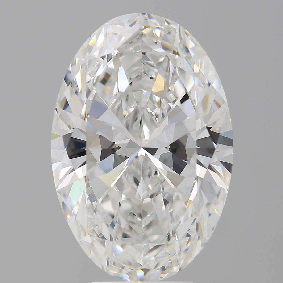 7.08 Carat Oval Shaped, Ideal Cut, F Color, VVS2 Clarity, IGI Certified Lab Grown Diamond