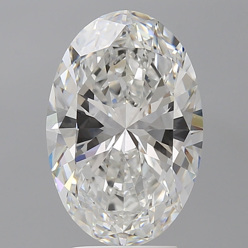 4.02 Carat Oval Shaped, Ideal Cut, F Color, VVS2 Clarity, IGI Certified Lab Grown Diamond