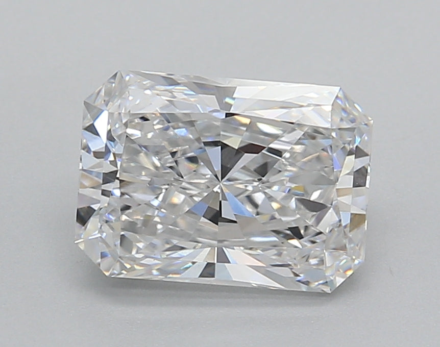 2.01 Carat Radiant Shaped, Excellent Cut, D Color, VVS2 Clarity, IGI Certified Lab Grown Diamond