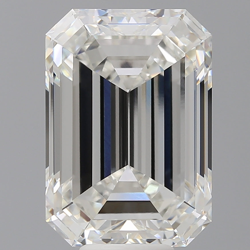 10.59 Carat Emerald Shaped, Ideal Cut, F Color, VVS2 Clarity, IGI Certified Lab Grown Diamond