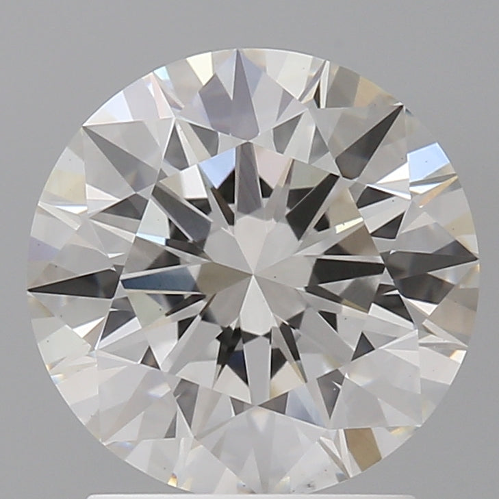 2.03 Carat Round Shaped, Ideal Cut, F Color, VS2 Clarity, IGI Certified Lab Grown Diamond