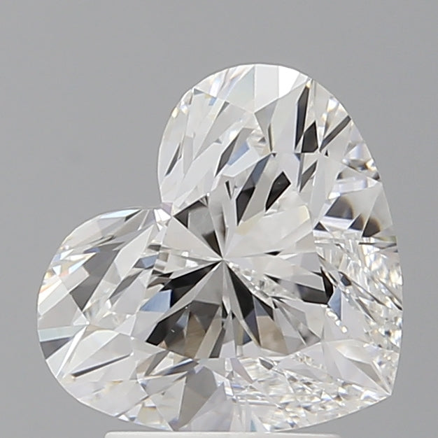 3.01 Carat Heart Shaped, Ideal Cut, E Color, VVS2 Clarity, IGI Certified Lab Grown Diamond
