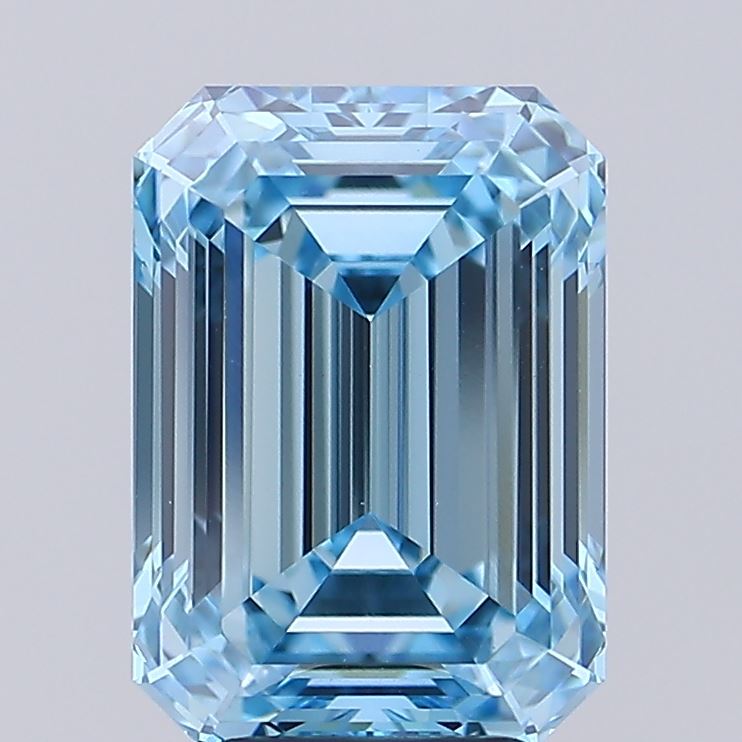 5.10 Carat Emerald Shaped, Ideal Cut, VVS2 Clarity, IGI Certified Lab Grown Diamond