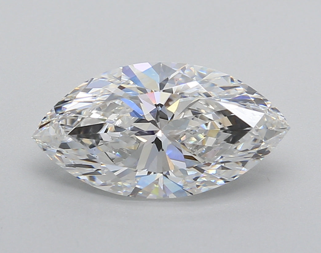 2.50 Carat Marquise Shaped, Excellent Cut, D Color, VS1 Clarity, IGI Certified Lab Grown Diamond