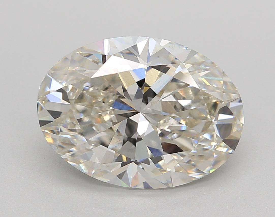 4.06 Carat Oval Shaped, Ideal Cut, H Color, VS2 Clarity, IGI Certified Lab Grown Diamond