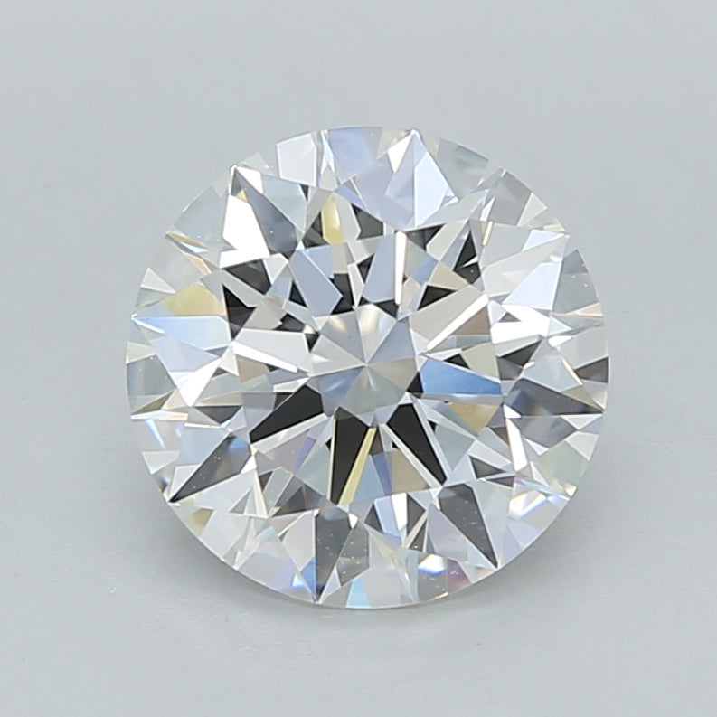 2.05 Carat Round Shaped, Ideal Cut, D Color, VVS2 Clarity, IGI Certified Lab Grown Diamond