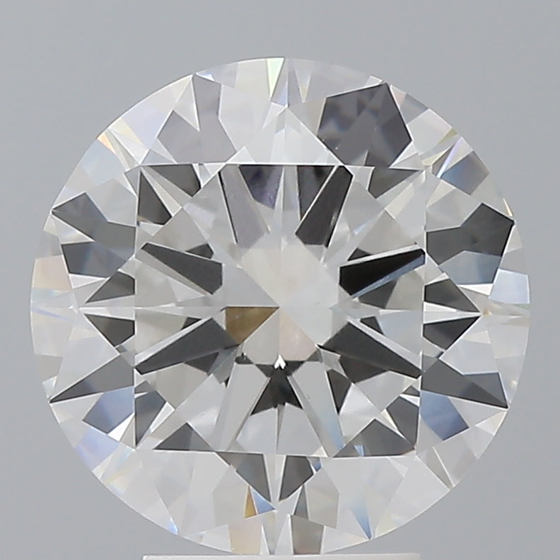 4.50 Carat Round Shaped, Excellent Cut, F Color, VVS2 Clarity, IGI Certified Lab Grown Diamond