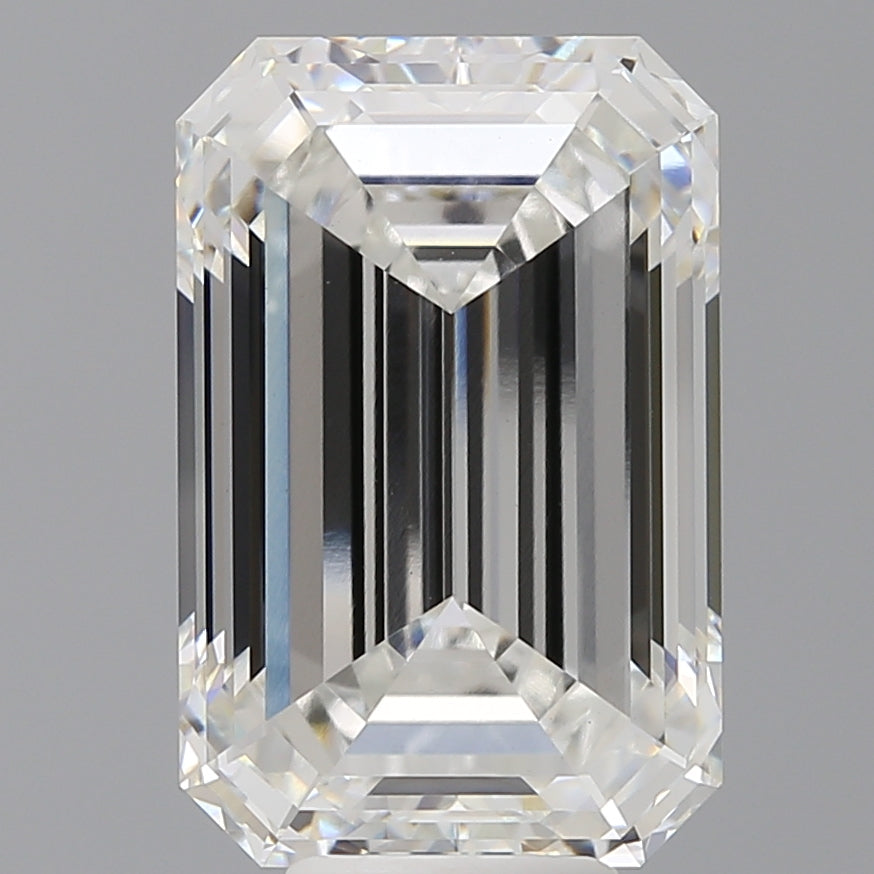 9.10 Carat Emerald Shaped, Ideal Cut, F Color, VS1 Clarity, IGI Certified Lab Grown Diamond