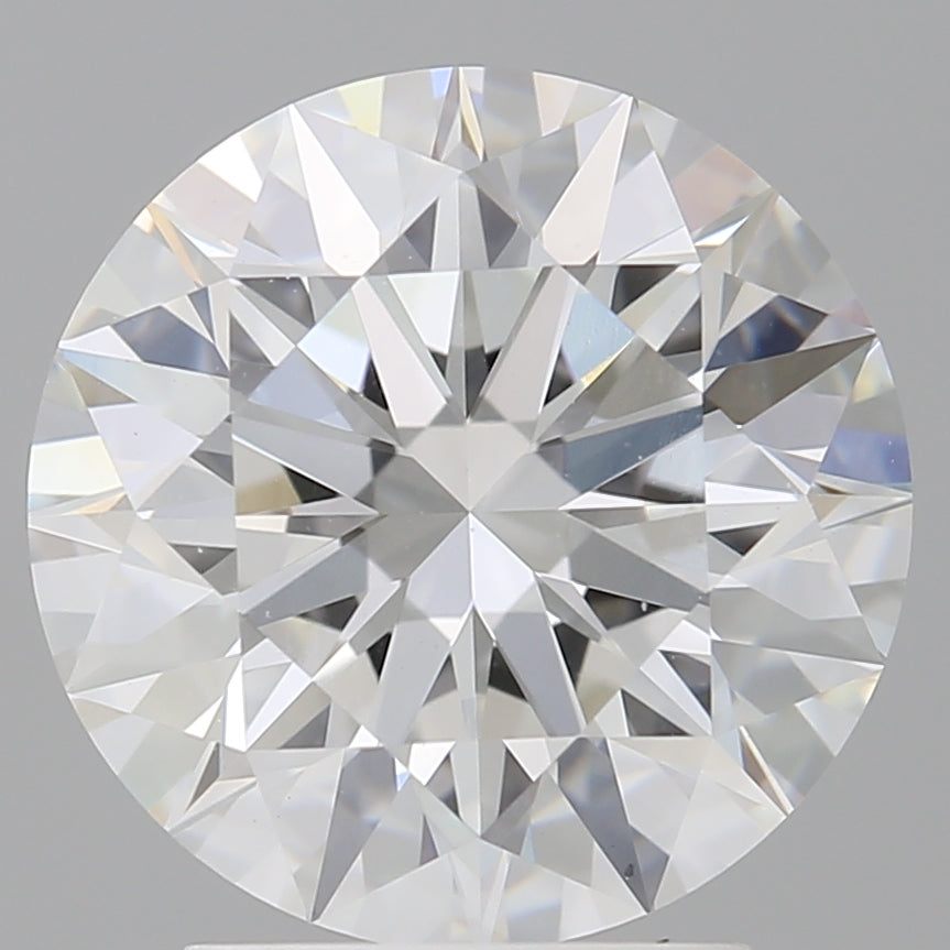 3.10 Carat Round Shaped, Ideal Cut, F Color, VVS2 Clarity, IGI Certified Lab Grown Diamond