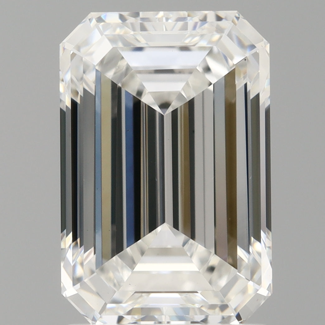 2.05 Carat Emerald Shaped, Ideal Cut, E Color, VS1 Clarity, IGI Certified Lab Grown Diamond