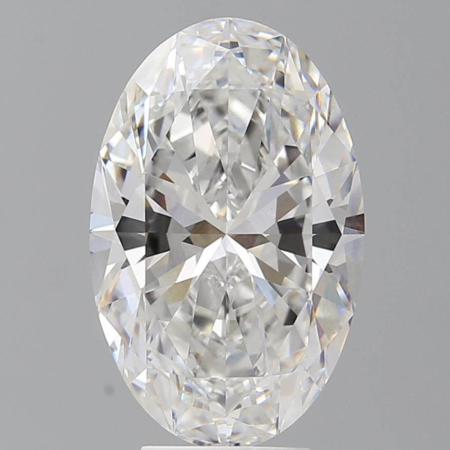 5.60 Carat Oval Shaped, Ideal Cut, F Color, VVS2 Clarity, IGI Certified Lab Grown Diamond