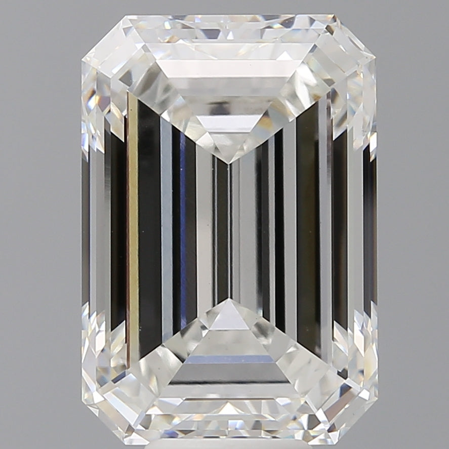 10.59 Carat Emerald Shaped, Ideal Cut, F Color, VVS2 Clarity, IGI Certified Lab Grown Diamond