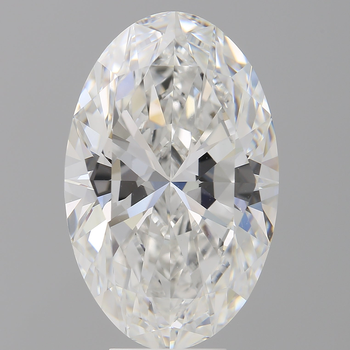 8.10 Carat Oval Shaped, Ideal Cut, F Color, VVS1 Clarity, IGI Certified Lab Grown Diamond