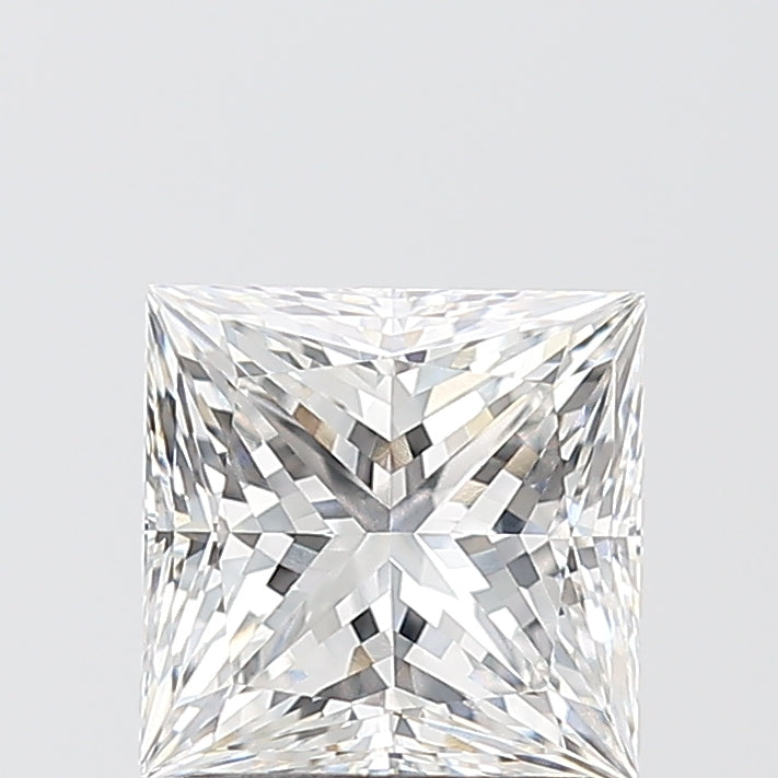 2.07 Carat Princess Shaped, Ideal Cut, F Color, VVS2 Clarity, IGI Certified Lab Grown Diamond