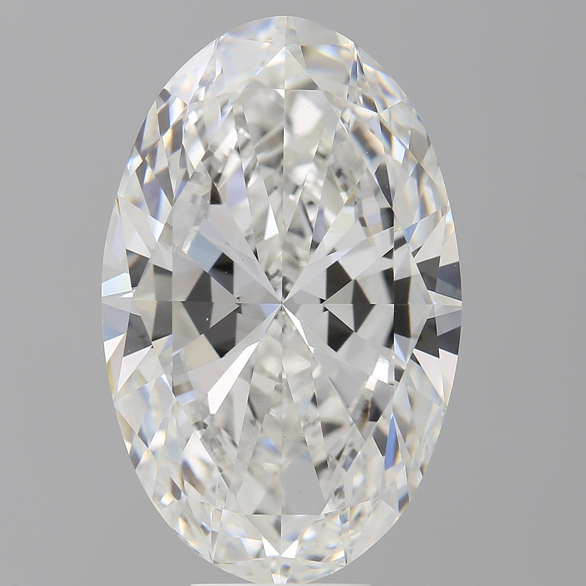 10.00 Carat Oval Shaped, Ideal Cut, F Color, VVS2 Clarity, IGI Certified Lab Grown Diamond