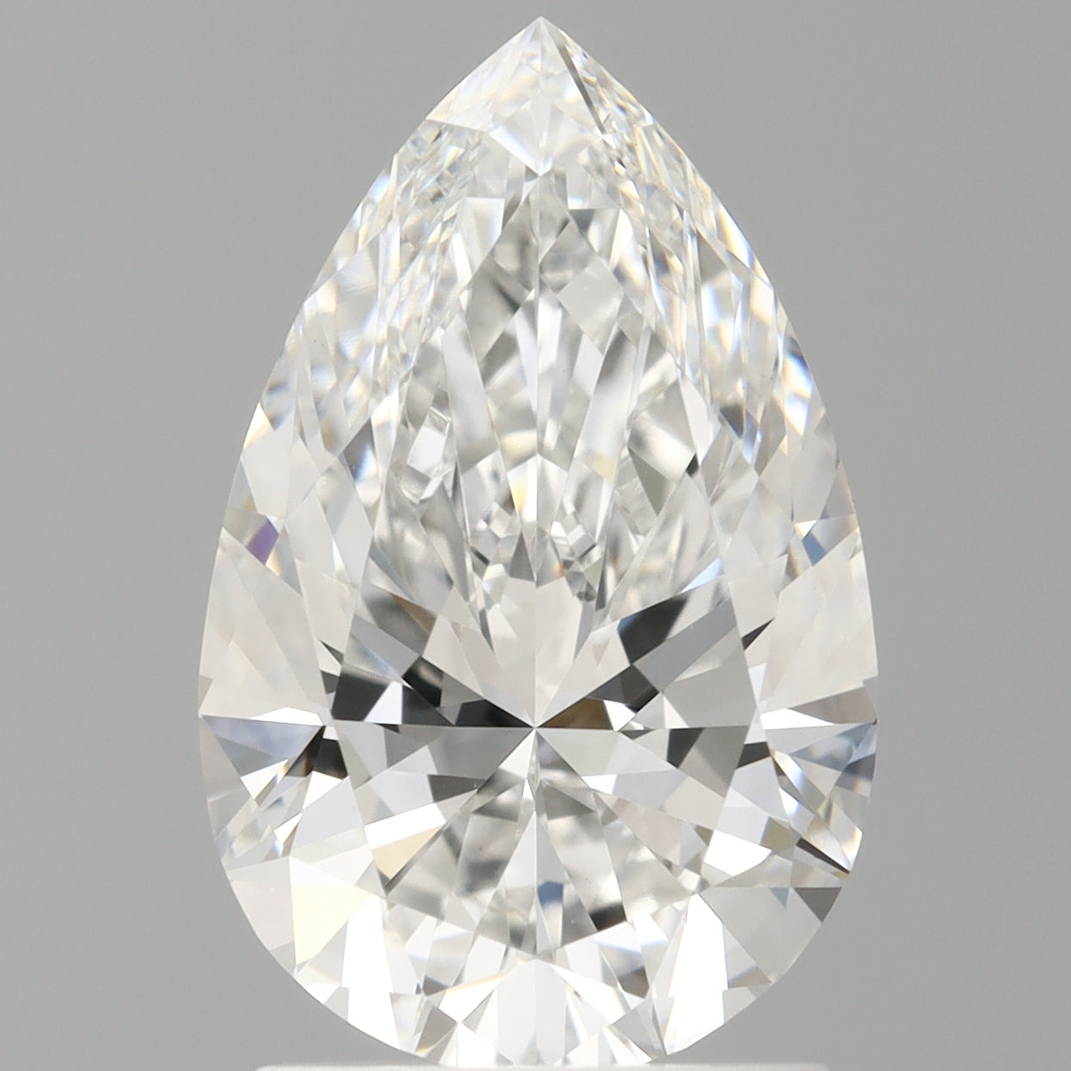 2.00 Carat Pear Shaped, Ideal Cut, E Color, VVS2 Clarity, IGI Certified Lab Grown Diamond