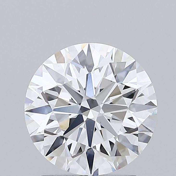 2.01 Carat Round Shaped, Ideal Cut, E Color, VVS2 Clarity, IGI Certified Lab Grown Diamond
