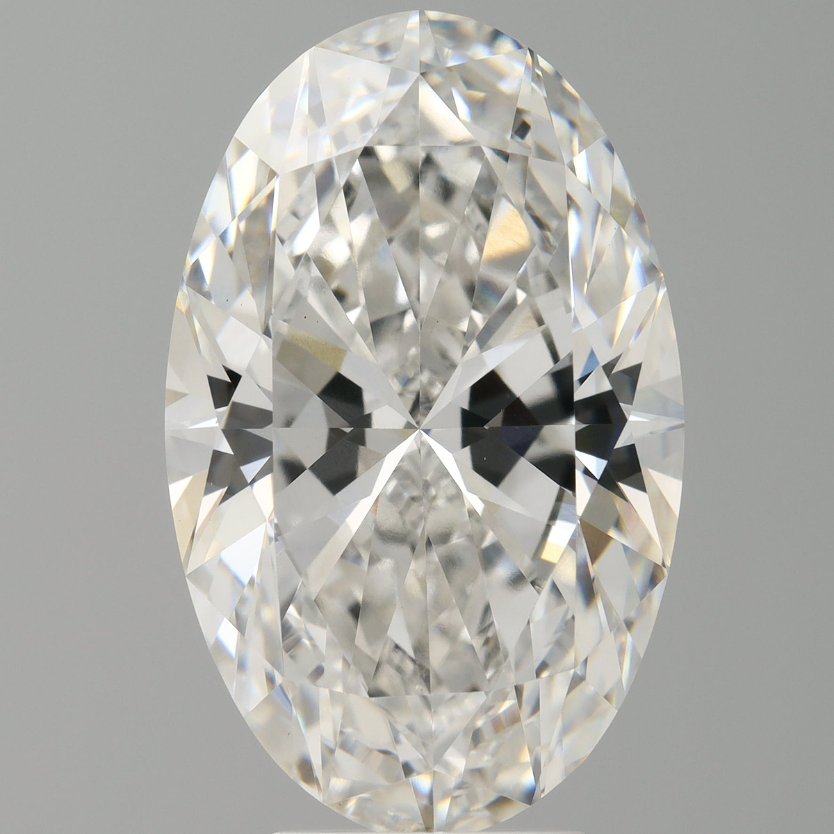 6.10 Carat Oval Shaped, Ideal Cut, F Color, VVS2 Clarity, IGI Certified Lab Grown Diamond