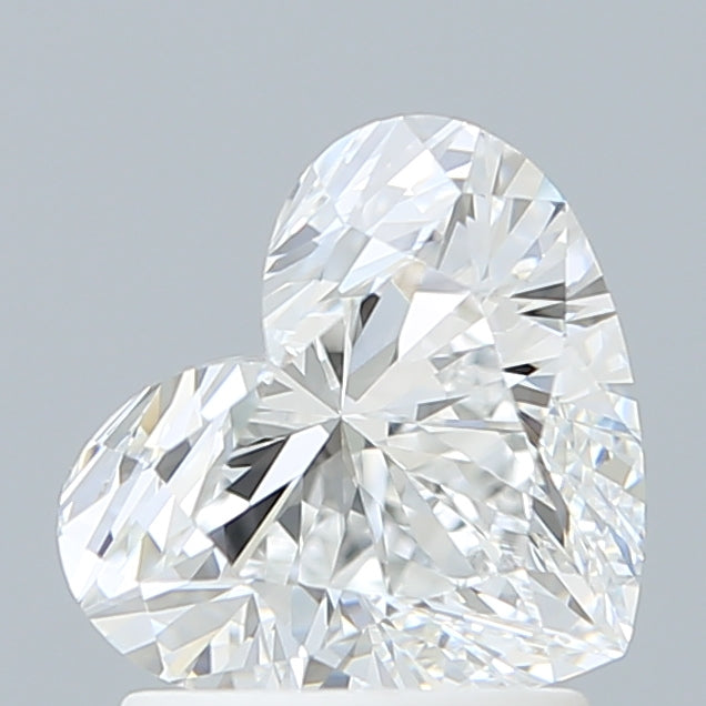 1.56 Carat Heart Shaped, Ideal Cut, D Color, VVS1 Clarity, IGI Certified Lab Grown Diamond
