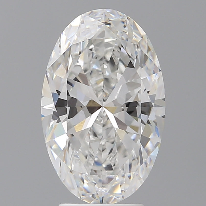 4.02 Carat Oval Shaped, Ideal Cut, E Color, VVS2 Clarity, IGI Certified Lab Grown Diamond
