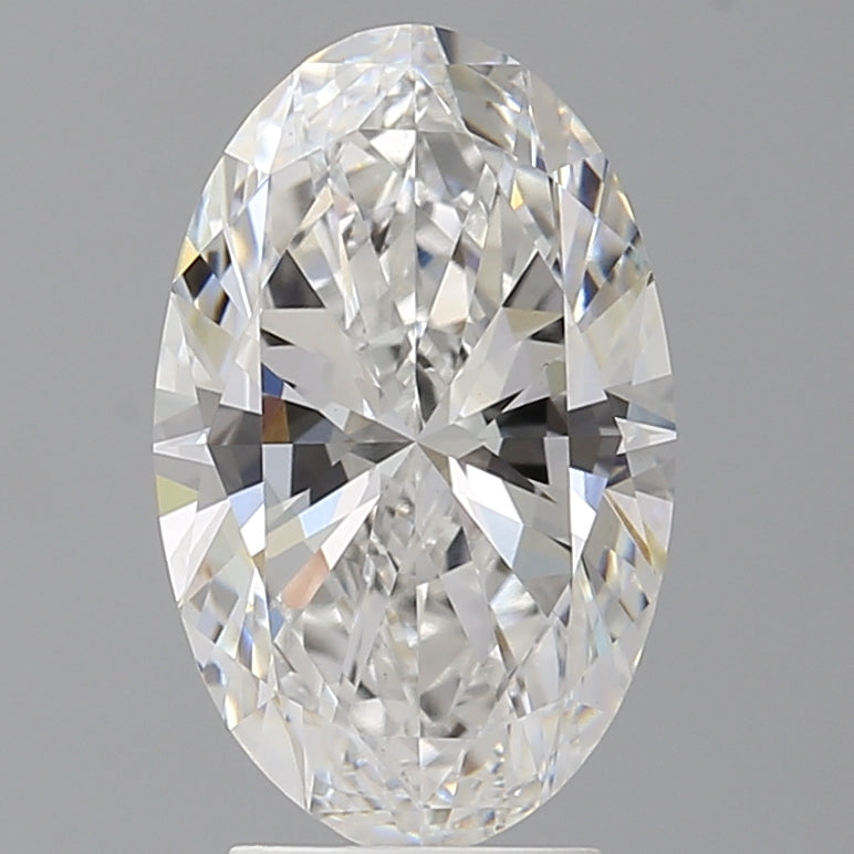 3.56 Carat Oval Shaped, Ideal Cut, E Color, VVS2 Clarity, IGI Certified Lab Grown Diamond