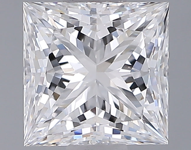 1.04 Carat Princess Shaped, Ideal Cut, E Color, VVS2 Clarity, IGI Certified Lab Grown Diamond