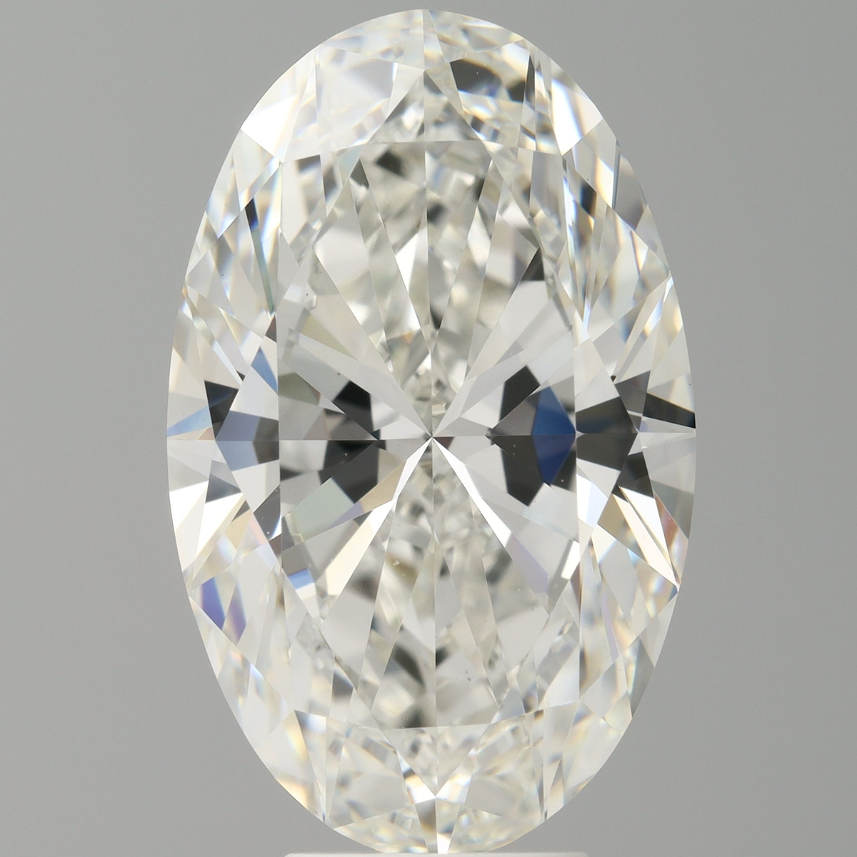 7.04 Carat Oval Shaped, Excellent Cut, F Color, VVS2 Clarity, IGI Certified Lab Grown Diamond