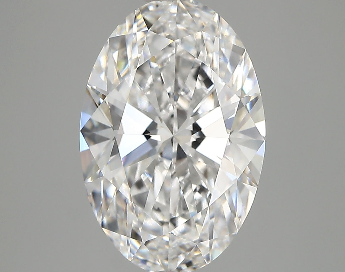 4.12 Carat Oval Shaped, Very Good Cut, D Color, VVS1 Clarity, IGI Certified Lab Grown Diamond