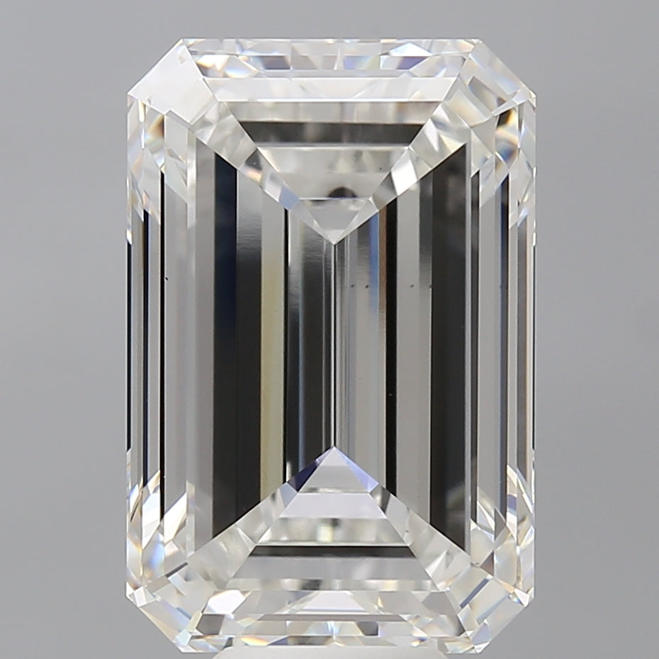 10.53 Carat Emerald Shaped, Excellent Cut, F Color, VS1 Clarity, IGI Certified Lab Grown Diamond