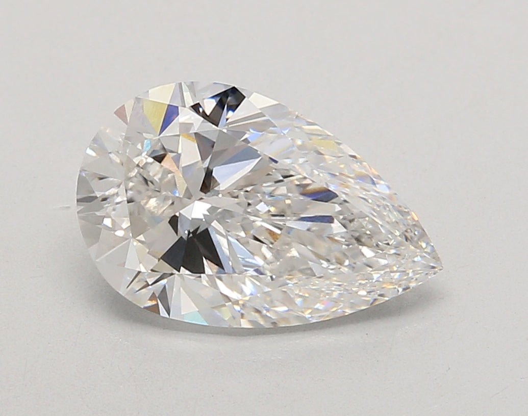 2.76 Carat Pear Shaped, Ideal Cut, E Color, VVS2 Clarity, IGI Certified Lab Grown Diamond