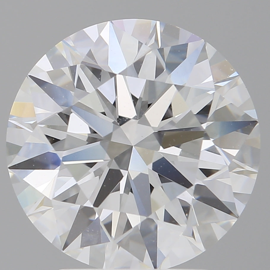 3.59 Carat Round Shaped, Ideal Cut, E Color, VVS2 Clarity, IGI Certified Lab Grown Diamond