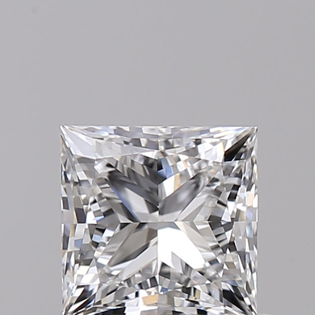 0.71 Carat Princess Shaped, Ideal Cut, E Color, VVS1 Clarity, IGI Certified Lab Grown Diamond