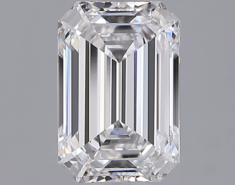 1.54 Carat Emerald Shaped, Ideal Cut, D Color, VVS1 Clarity, IGI Certified Lab Grown Diamond