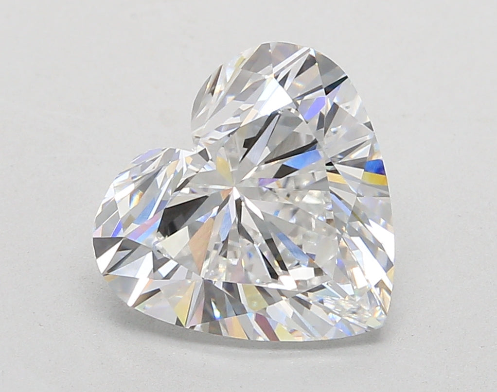4.03 Carat Heart Shaped, Ideal Cut, E Color, VVS2 Clarity, IGI Certified Lab Grown Diamond