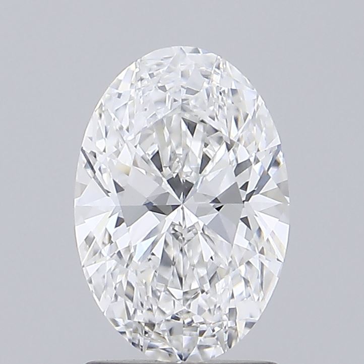 1.58 Carat Oval Shaped, Ideal Cut, D Color, VVS2 Clarity, IGI Certified Lab Grown Diamond