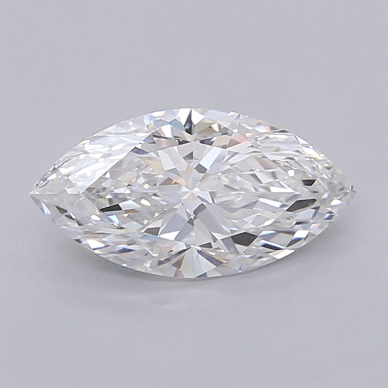 1.53 Carat Marquise Shaped, Ideal Cut, D Color, VVS2 Clarity, IGI Certified Lab Grown Diamond
