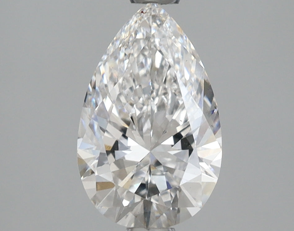 1.55 Carat Pear Shaped, Excellent Cut, D Color, VS1 Clarity, IGI Certified Lab Grown Diamond