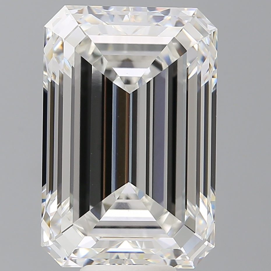 11.54 Carat Emerald Shaped, Ideal Cut, F Color, VVS2 Clarity, IGI Certified Lab Grown Diamond