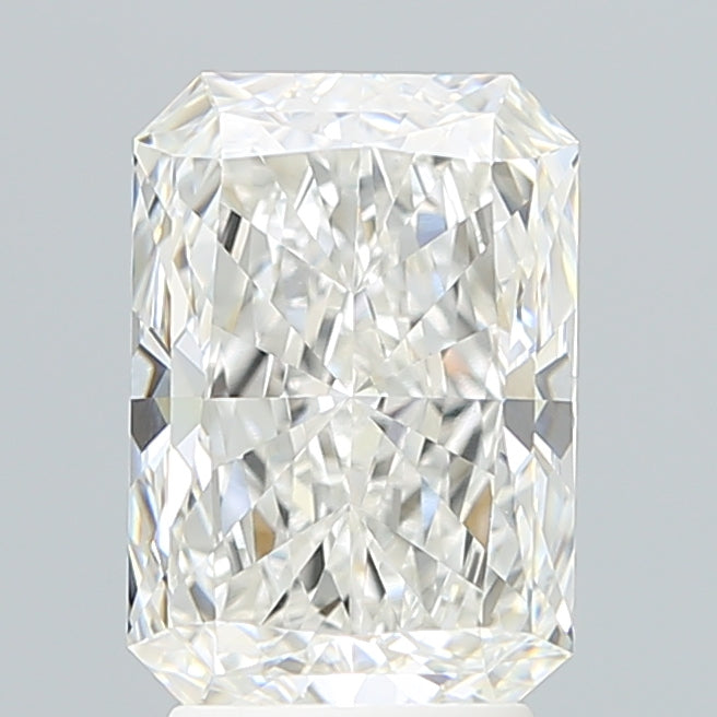 3.08 Carat Radiant Shaped, Excellent Cut, F Color, VVS1 Clarity, IGI Certified Lab Grown Diamond