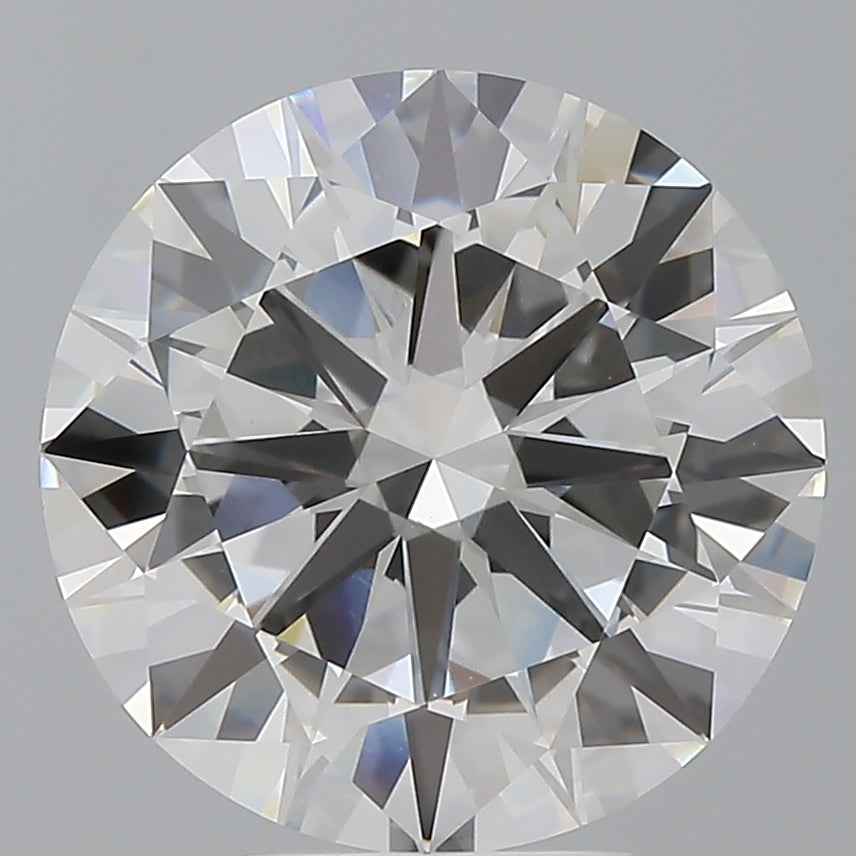 6.10 Carat Round Shaped, Excellent Cut, F Color, VVS2 Clarity, IGI Certified Lab Grown Diamond