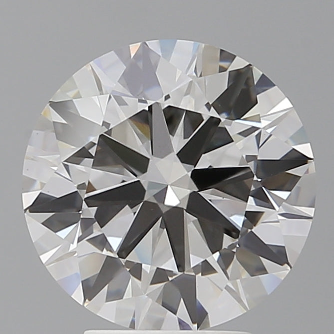 4.08 Carat Round Shaped, Ideal Cut, F Color, VVS2 Clarity, IGI Certified Lab Grown Diamond
