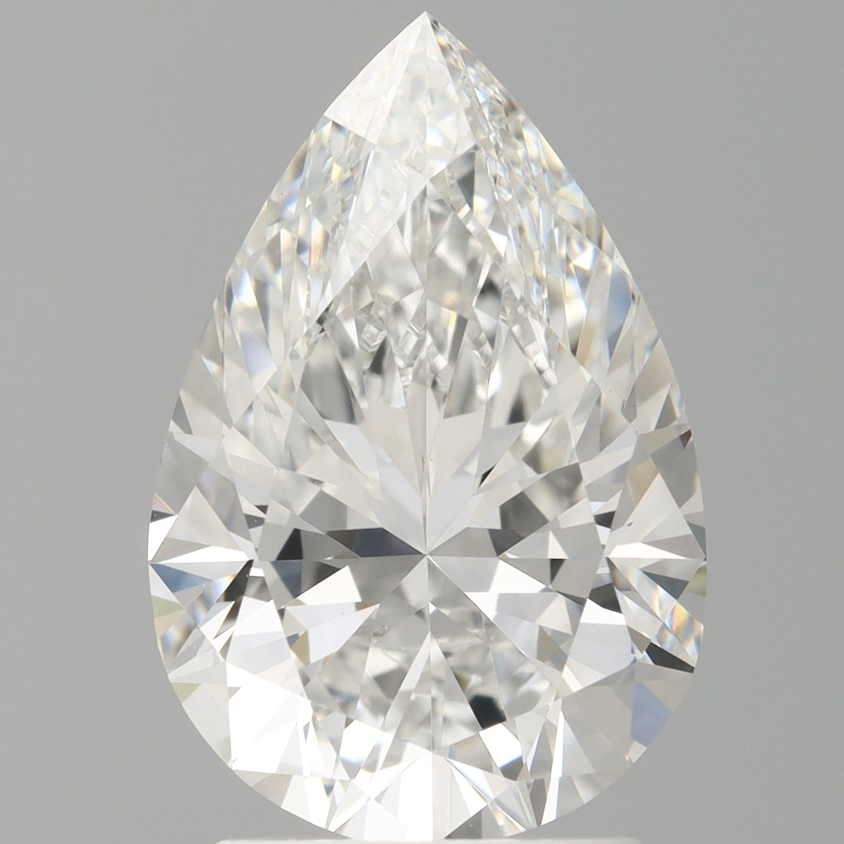 2.50 Carat Pear Shaped, Ideal Cut, E Color, VVS2 Clarity, IGI Certified Lab Grown Diamond