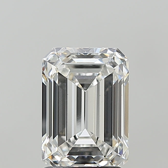 2.08 Carat Emerald Shaped, Ideal Cut, F Color, VS1 Clarity, IGI Certified Lab Grown Diamond