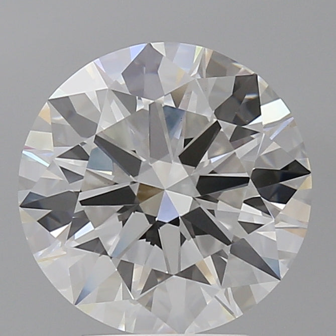 4.10 Carat Round Shaped, Ideal Cut, F Color, VVS2 Clarity, IGI Certified Lab Grown Diamond
