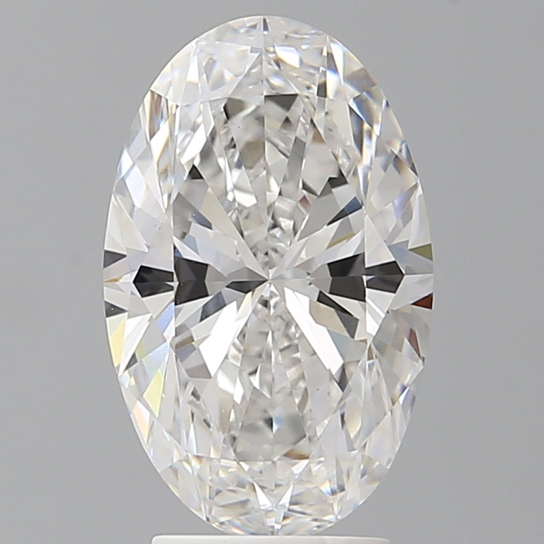 3.52 Carat Oval Shaped, Ideal Cut, E Color, VVS2 Clarity, IGI Certified Lab Grown Diamond