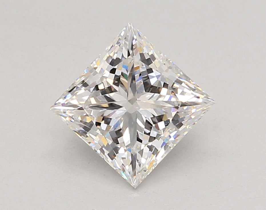 2.06 Carat Princess Shaped, Ideal Cut, E Color, VVS2 Clarity, IGI Certified Lab Grown Diamond