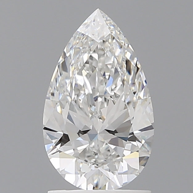 1.53 Carat Pear Shaped, Ideal Cut, E Color, VVS2 Clarity, IGI Certified Lab Grown Diamond