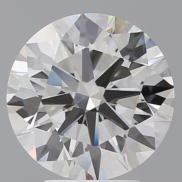 4.07 Carat Round Shaped, Ideal Cut, F Color, VVS2 Clarity, IGI Certified Lab Grown Diamond